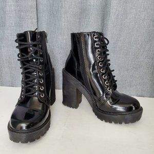 Vegan Jeffrey Campbell Legend Heel Boots Size 8.5M